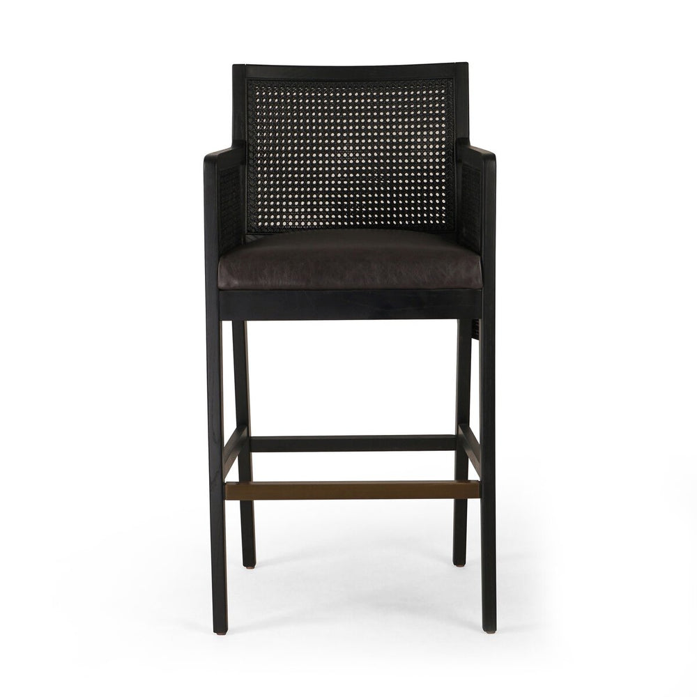 Antonia Cane Bar + Counter Stool - Sonoma Black - Counter - Brushed Ebony - 109035-021_1
