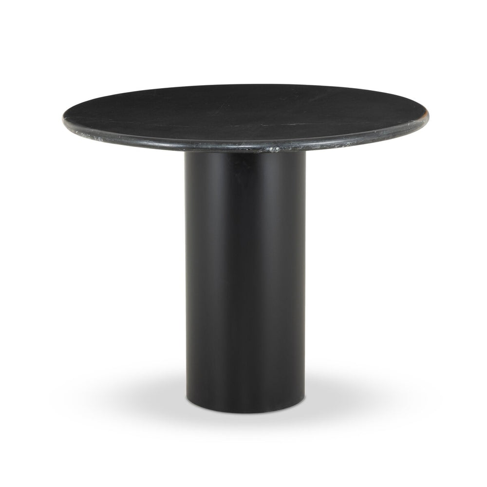 Belle Round Dining Table - 38" - Black Marble - 224424-003_1
