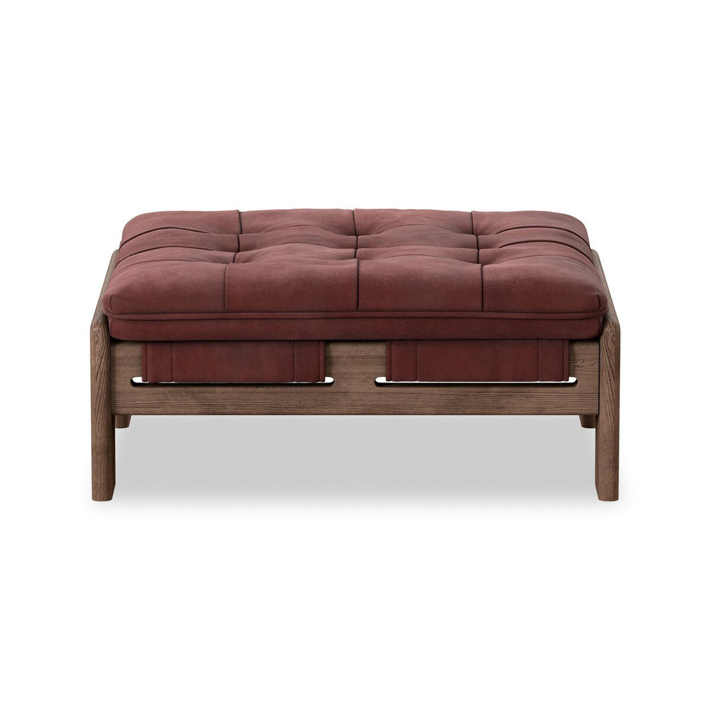 Halston Ottoman - Nubuck Burgundy - 230136-008_1
