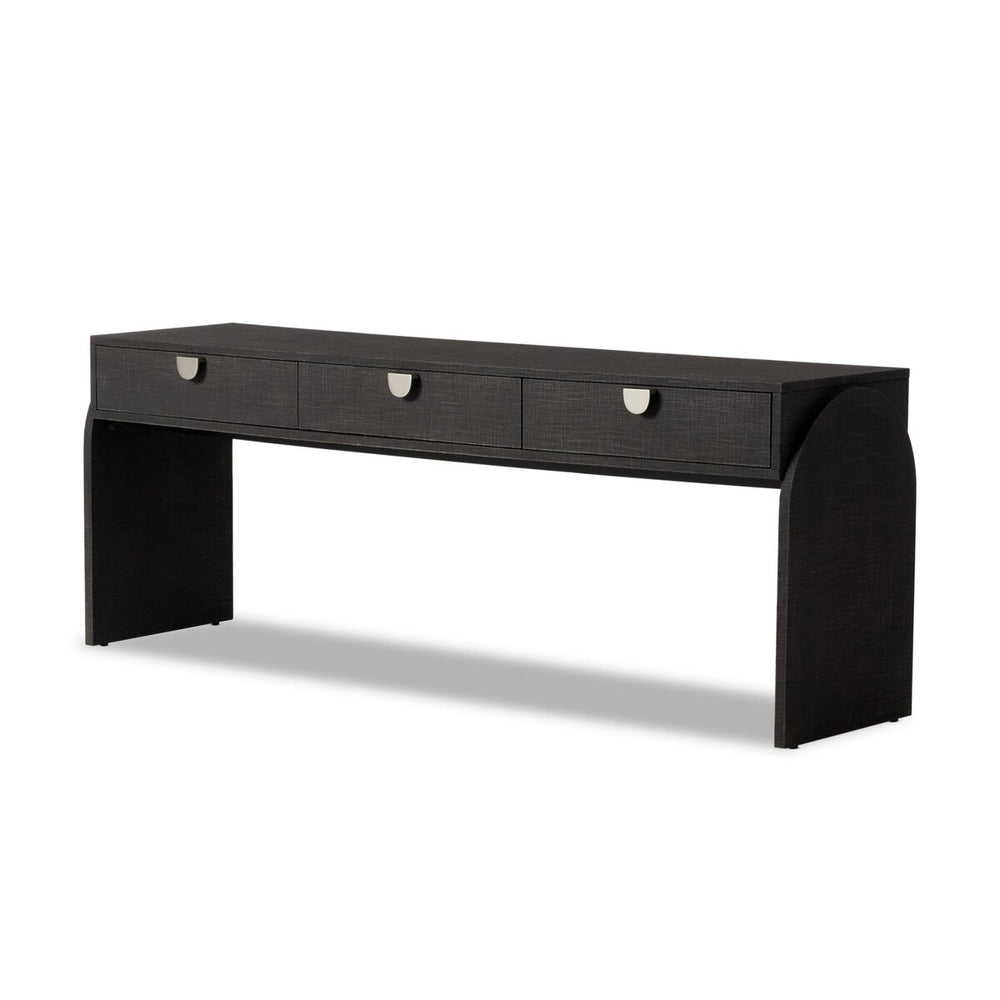 Cressida Console Table - Black Linen - 230379-002_1