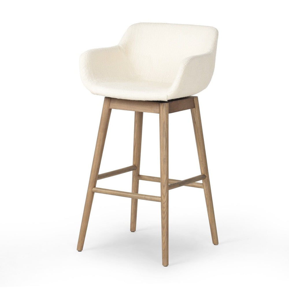 Hannah Swivel Bar + Counter Stool - Kerbey Ivory - Bar - 237909-003_2