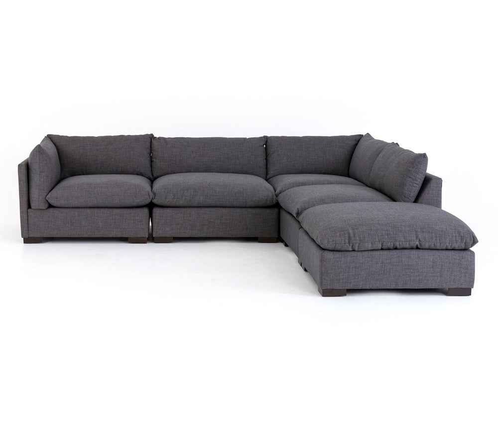 Westwood 4-Piece Sectional - Left Facing W/ Ottoman - Bennett Charcoal - UATR-S12-008_1