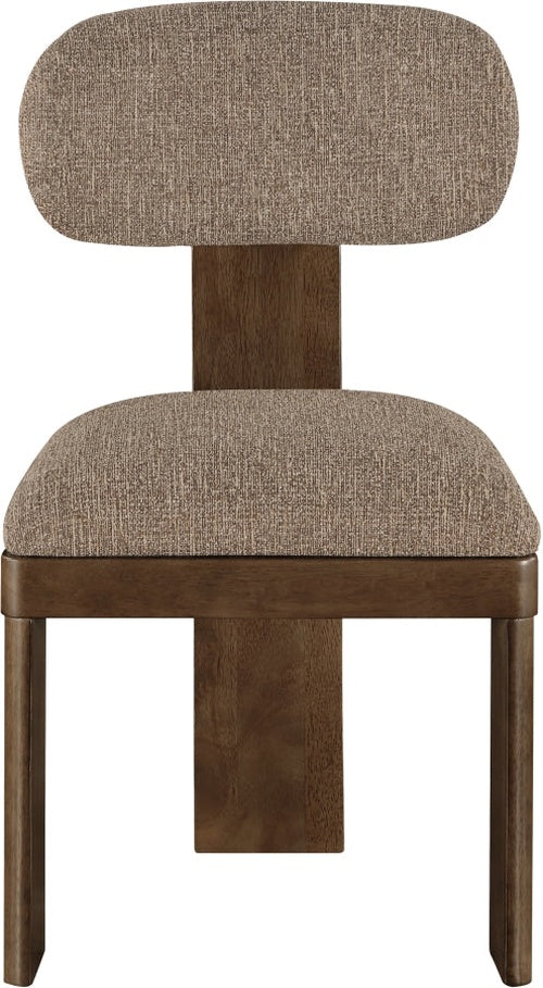 Timbra Linen Textured Fabric Upholstered Dining Chair