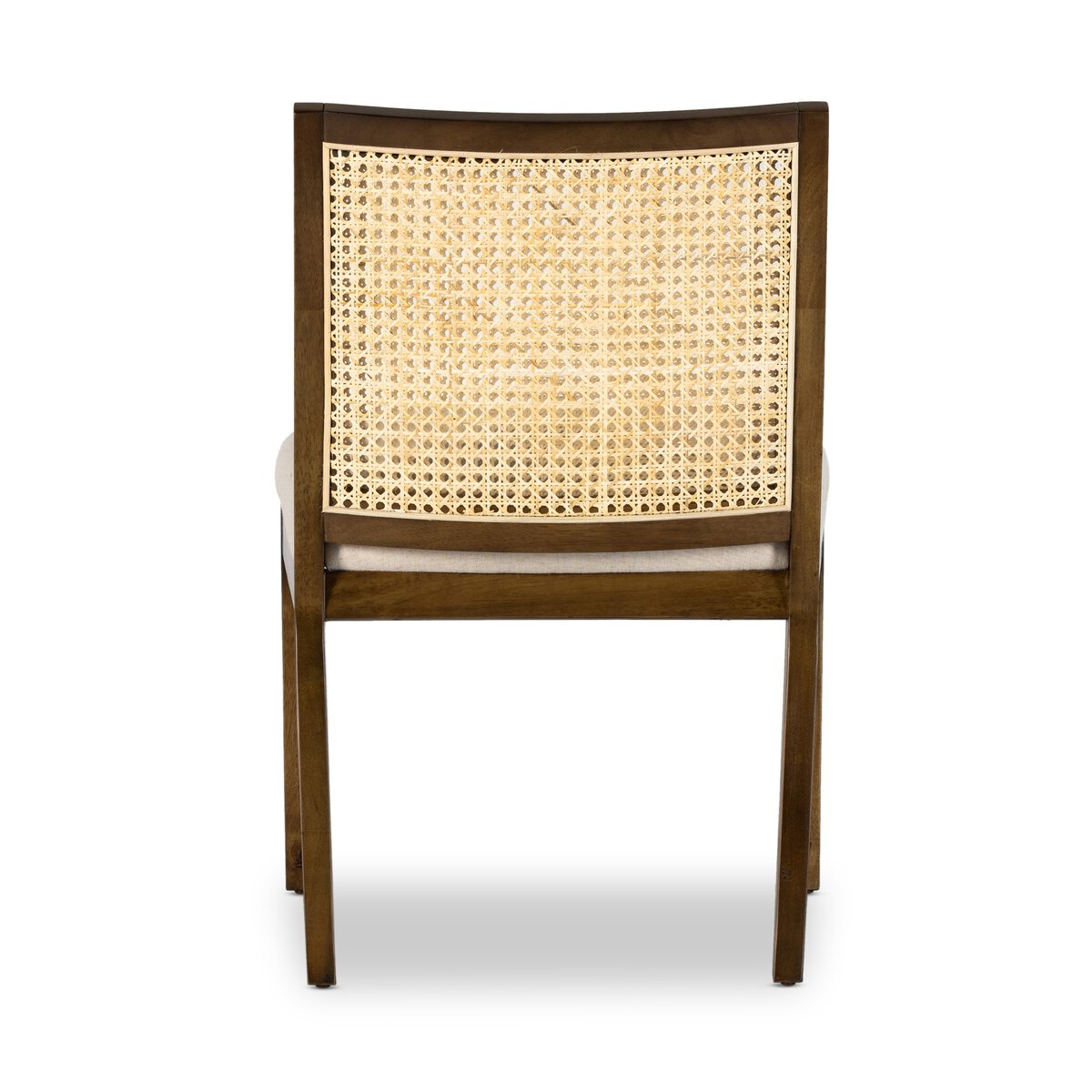 Antonia Cane Armless Dining Chair - Toasted Parawood - Savile Flax - 100054-006_6