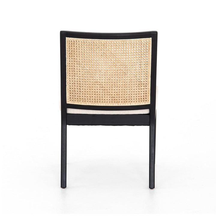 Antonia Cane Armless Dining Chair - Brushed Ebony - Savile Flax - 100054-009_6