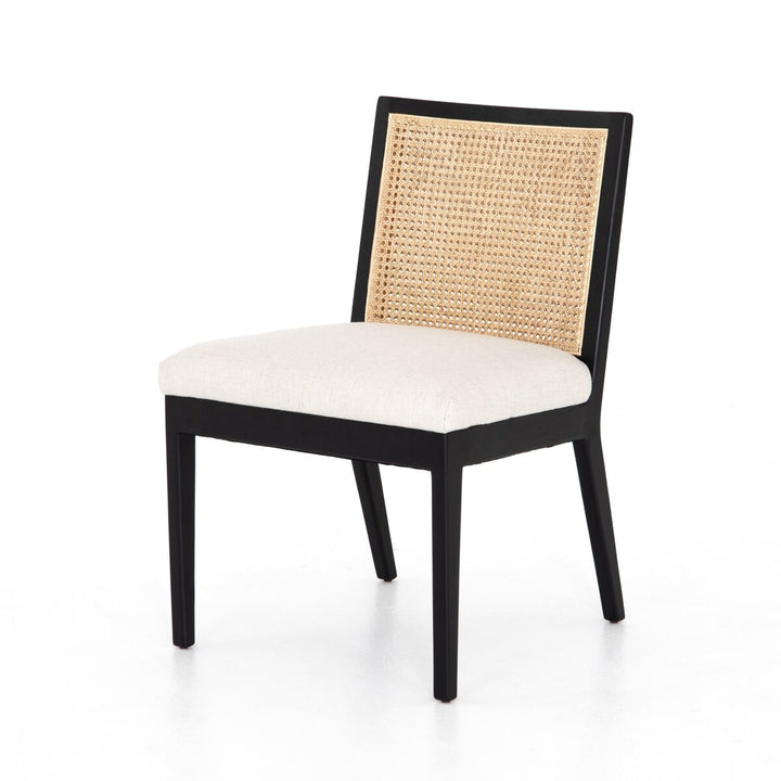 Antonia Cane Armless Dining Chair - Brushed Ebony - Savile Flax - 100054-009_2