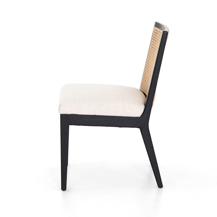 Antonia Cane Armless Dining Chair - Brushed Ebony - Savile Flax - 100054-009_3