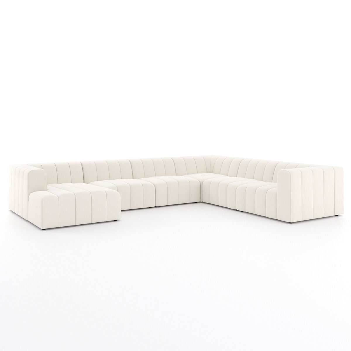 Langham Channeled 6-Piece Sectional - Left Chaise - Fayette Cloud - 100193-002_2