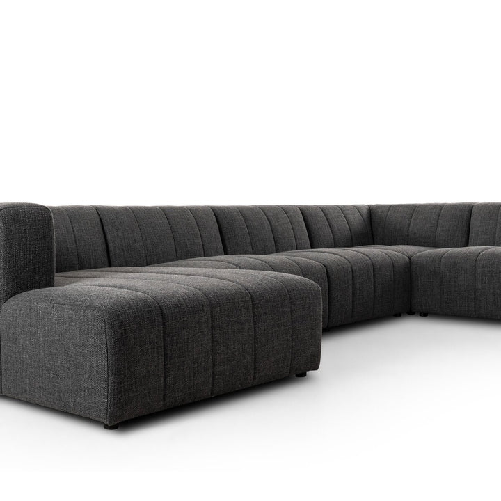 Langham Channeled 6-Piece Sectional - Left Chaise - Saxon Charcoal - 100193-004_7