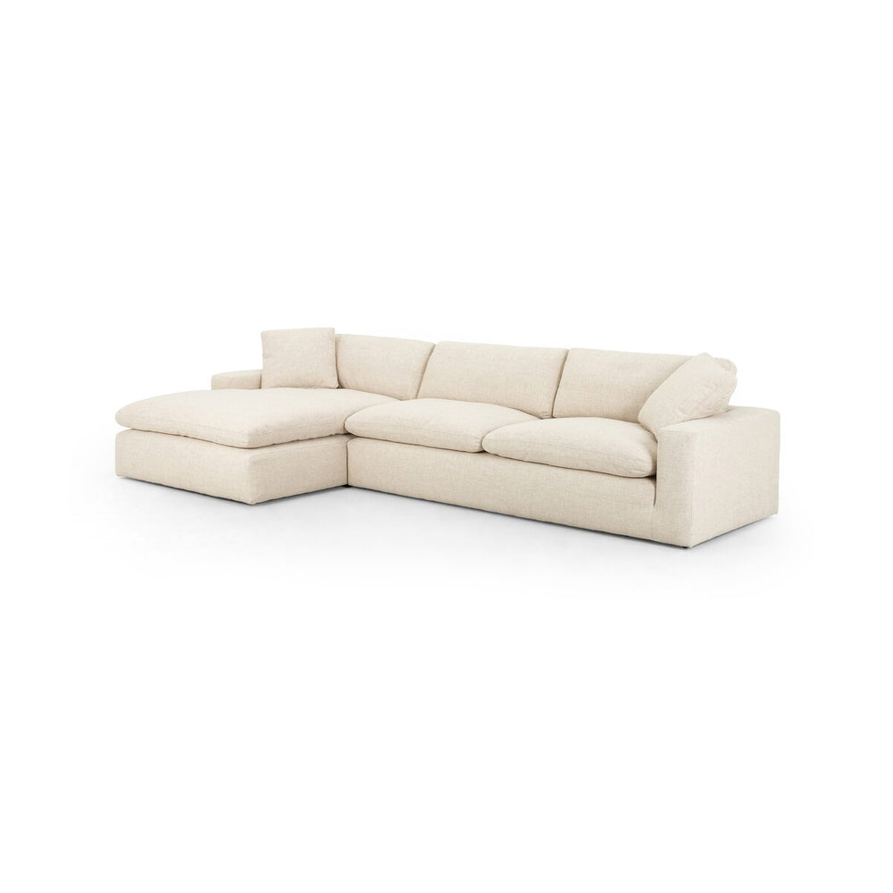 Plume 2-Piece Sectional - Left Chaise - Thames Cream - 106" - 100829-005_1