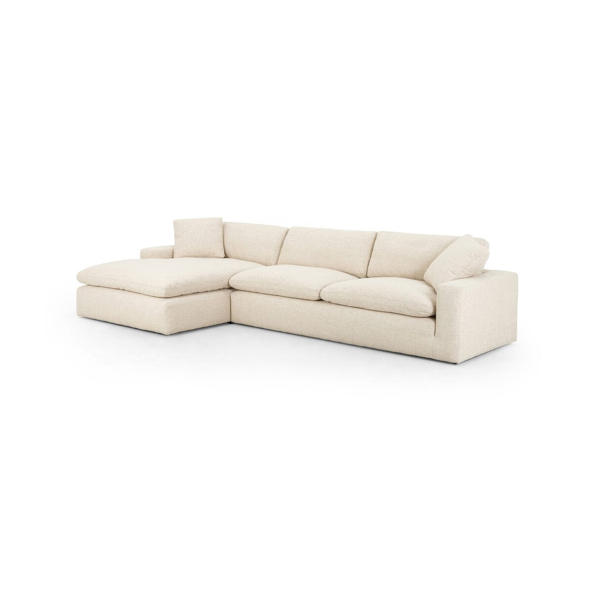 Plume 2-Piece Sectional - Left Chaise - Thames Cream - 106" - 100829-005_1