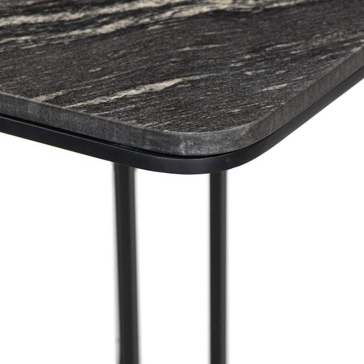 Adalley C Table - Polished Black Marble - 101823-003_7