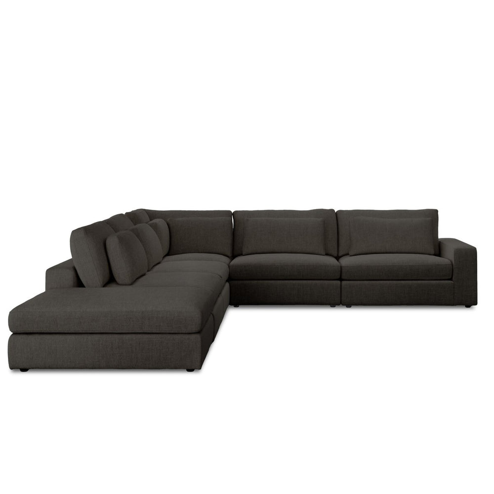 Bloor 5-Piece Sectional - Landale Charcoal - Raf Sofa W/ Ottoman - 102783-012_1