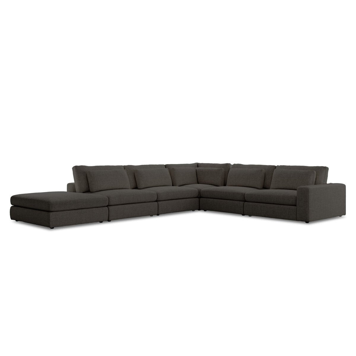 Bloor 5-Piece Sectional - Landale Charcoal - Raf Sofa W/ Ottoman - 102783-012_2