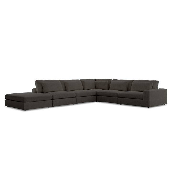 Bloor 5-Piece Sectional - Landale Charcoal - Raf Sofa W/ Ottoman - 102783-012_2