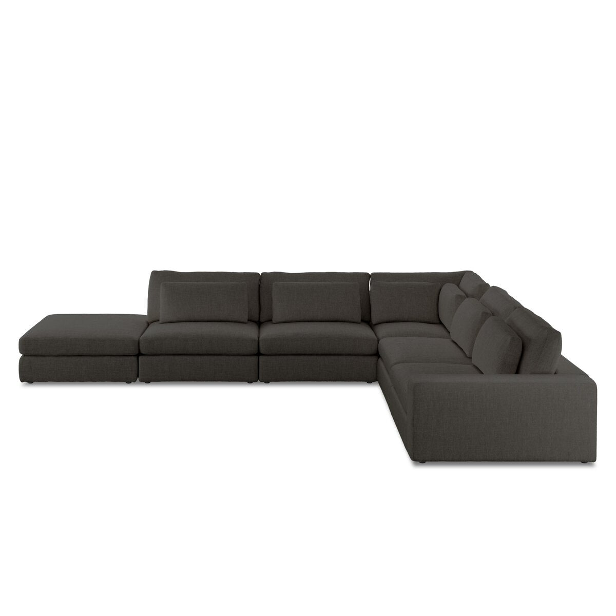 Bloor 5-Piece Sectional - Landale Charcoal - Raf Sofa W/ Ottoman - 102783-012_3