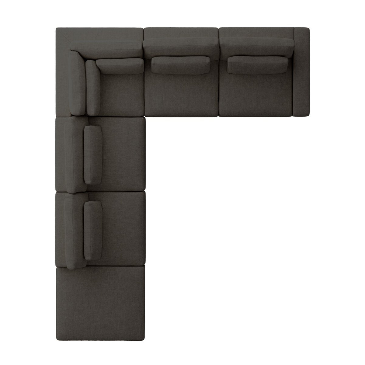 Bloor 5-Piece Sectional - Landale Charcoal - Raf Sofa W/ Ottoman - 102783-012_5