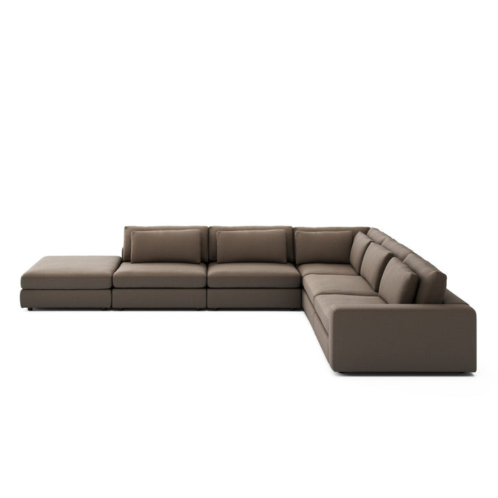 Bloor 5-Piece Sectional - Savoy Coffee - Raf Sofa W/ Ottoman - 102783-025_1