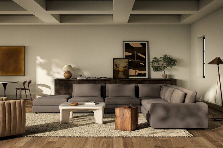 Bloor 5-Piece Sectional - Savoy Coffee - Raf Sofa W/ Ottoman - 102783-025_3