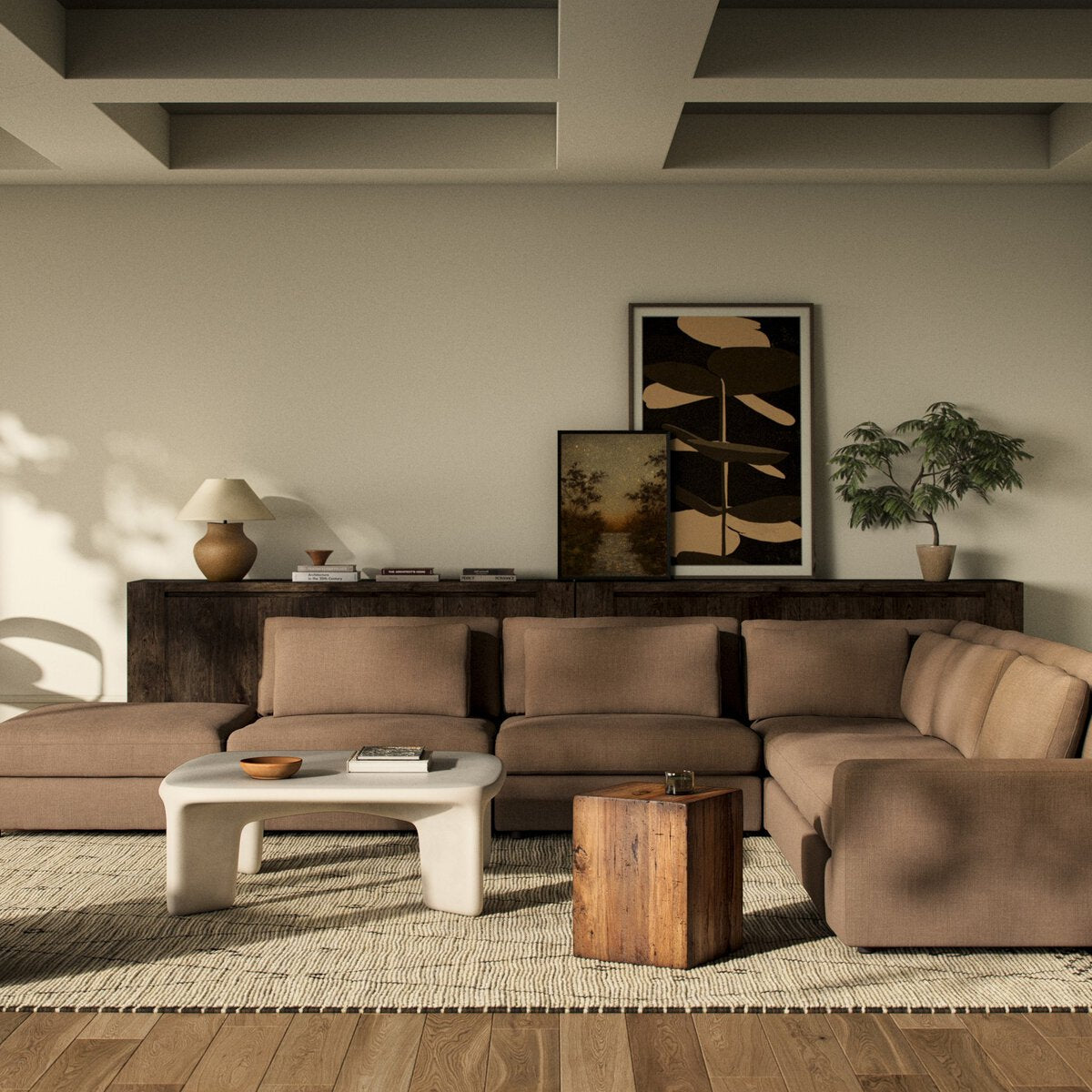 Bloor 5-Piece Sectional - Savoy Ochre - Raf Sofa W/ Ottoman - 102783-026_4