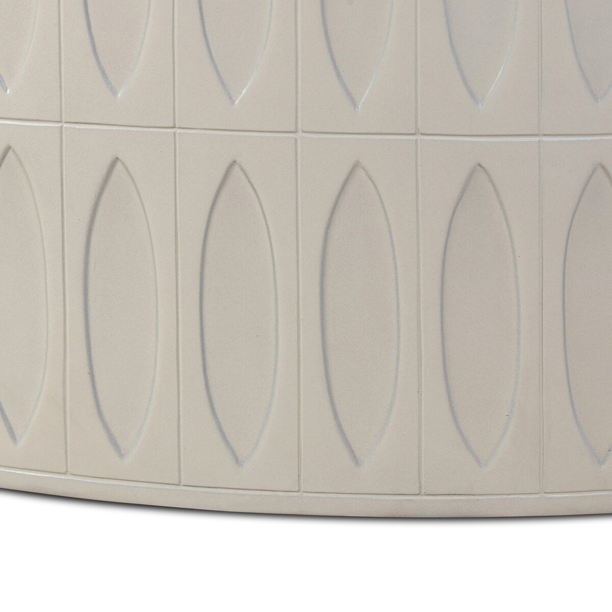 Colorado Drum Coffee Table - White Concrete - 105420-004_7