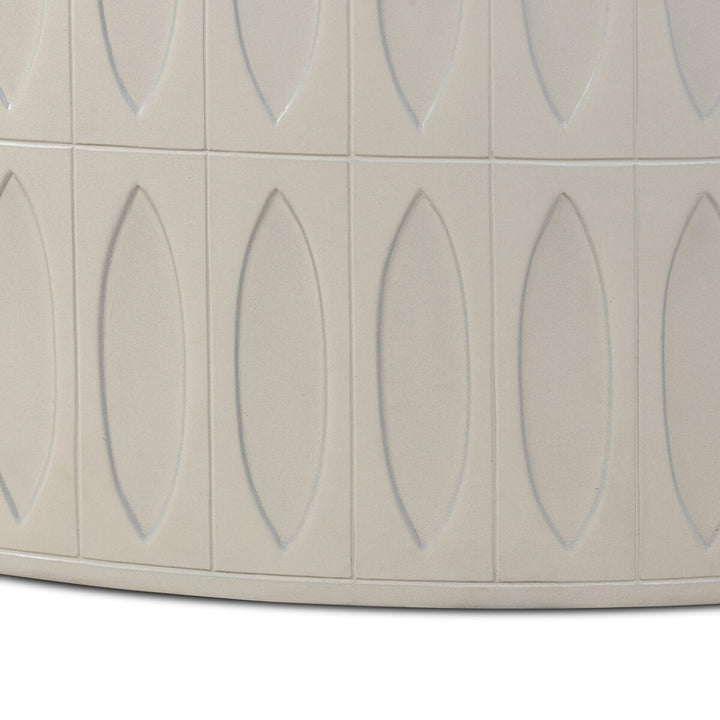 Colorado Drum Coffee Table - White Concrete - 105420-004_7