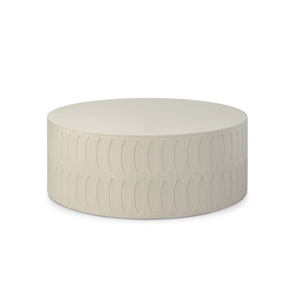 Colorado Drum Coffee Table - White Concrete - 105420-004_1