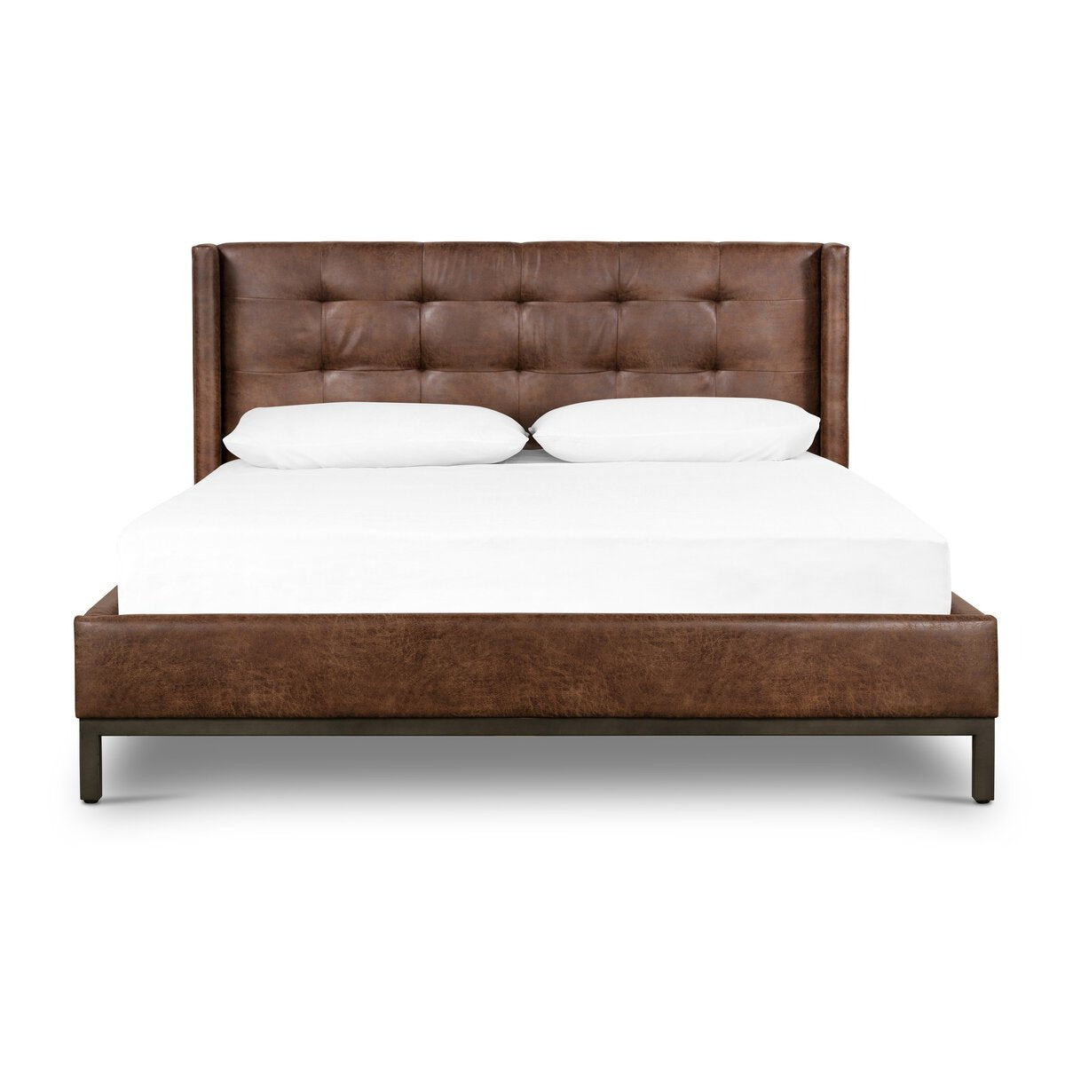 Newhall Bed - King - Vintage Tobacco - Pintuck - 105969-031_1