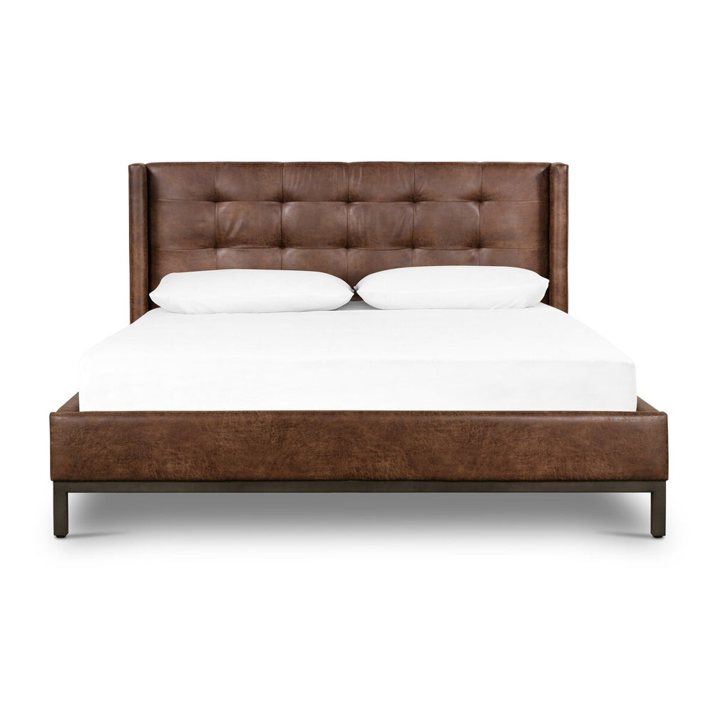Newhall Bed - Queen - Vintage Tobacco - Pintuck - 105969-032_1