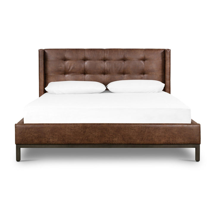 Newhall Bed - Queen - Vintage Tobacco - Pintuck - 105969-032_1