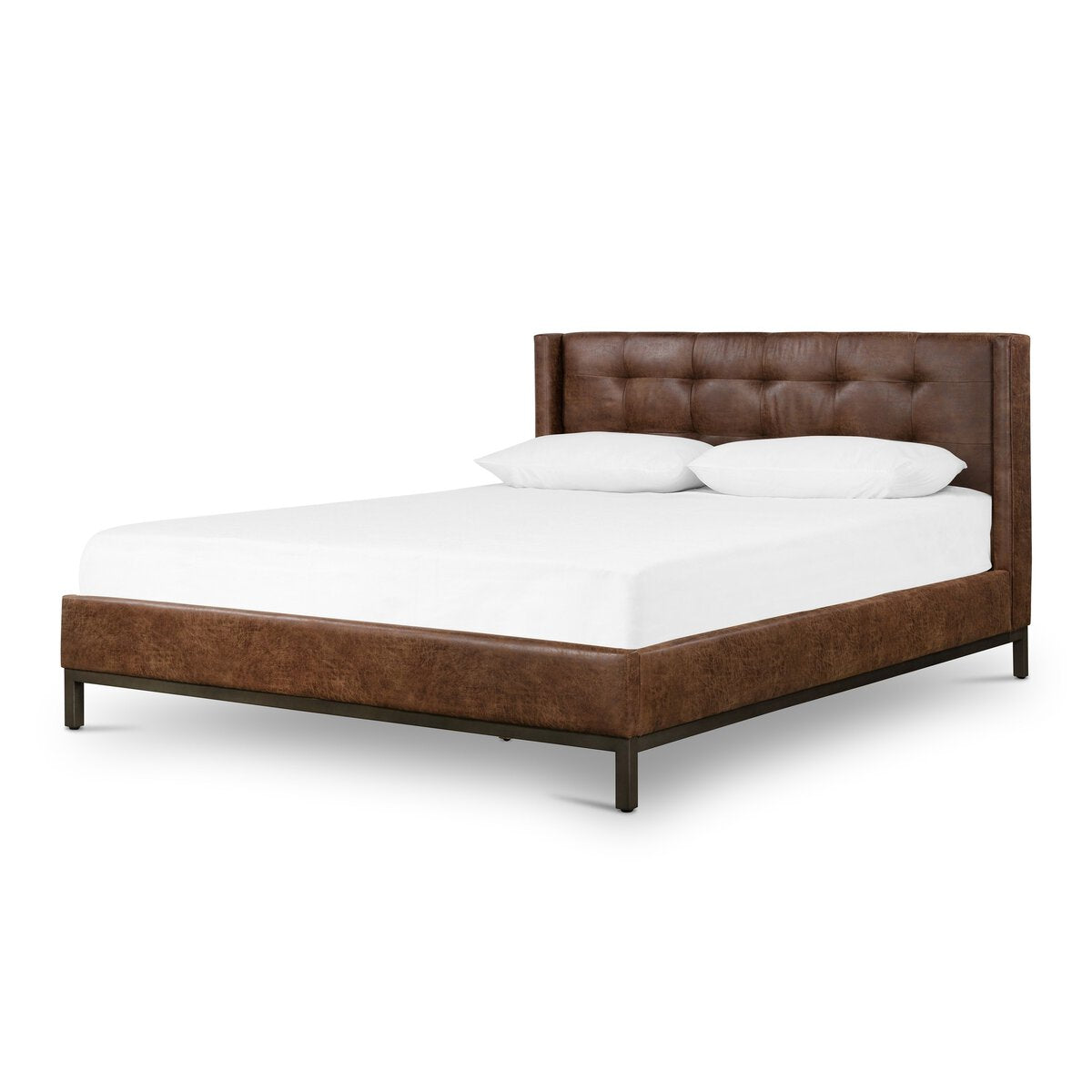Newhall Bed - Queen - Vintage Tobacco - Pintuck - 105969-032_2