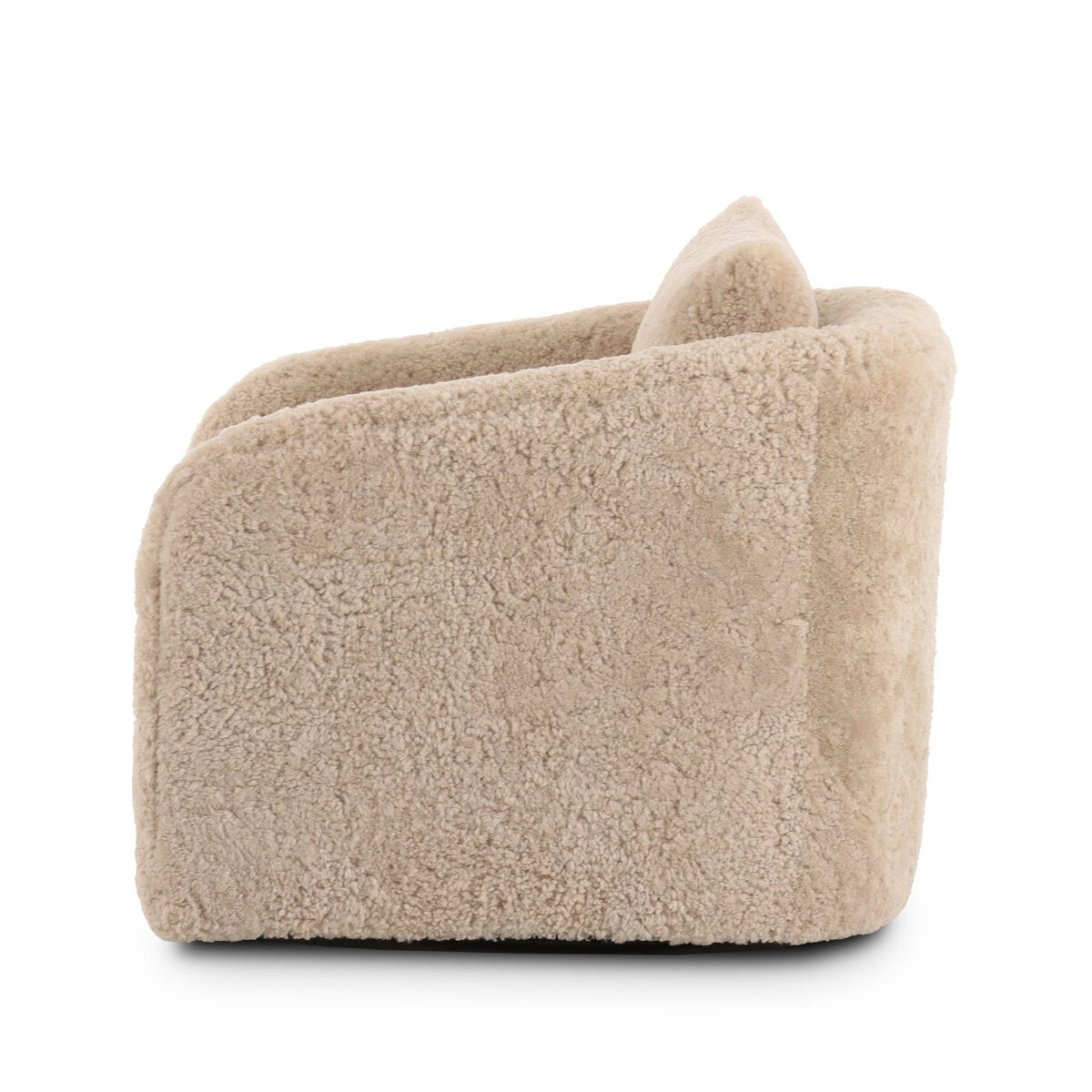 Topanga Swivel Chair - Beige Shearling - 106008-024_3