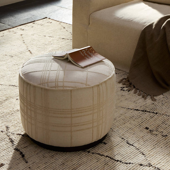 Sinclair Round Ottoman - Sheffield Ivory - 106074-022_4