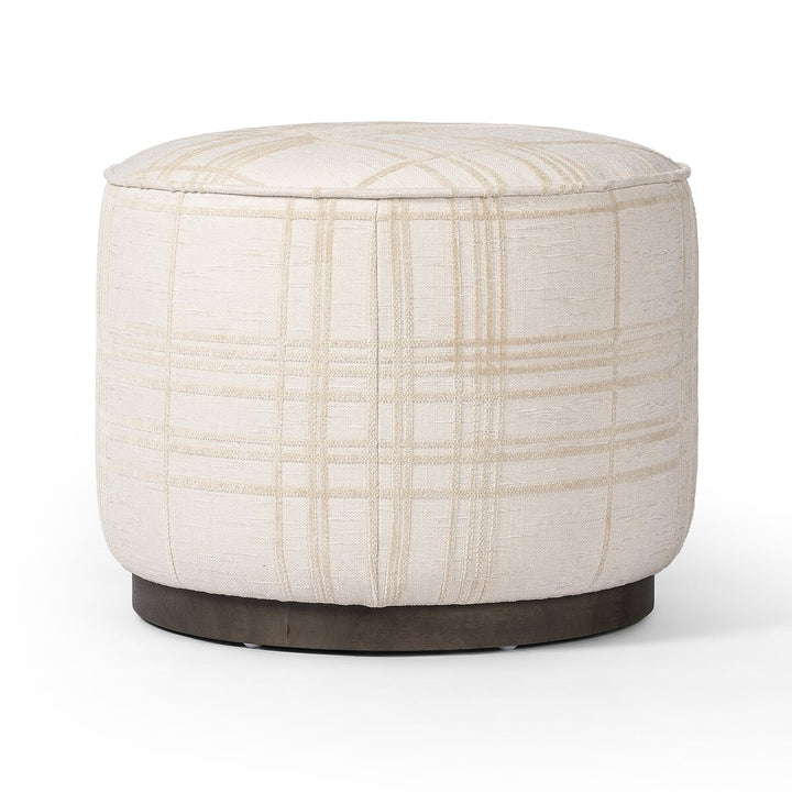 Sinclair Round Ottoman - Sheffield Ivory - 106074-022_2