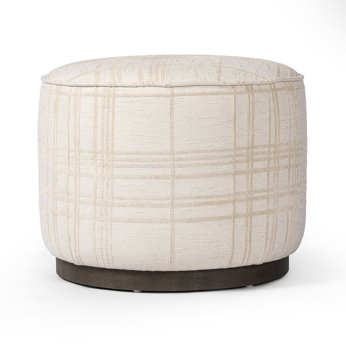Sinclair Round Ottoman - Sheffield Ivory - 106074-022_3