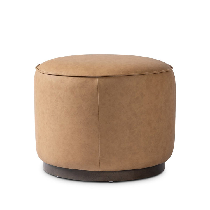 Sinclair Round Ottoman - Maestro Camel - 106074-026_5