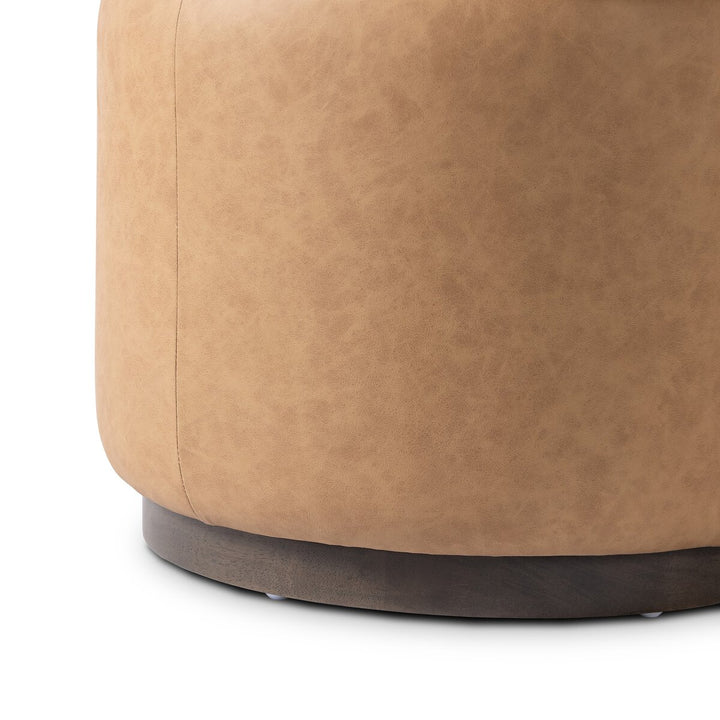 Sinclair Round Ottoman - Maestro Camel - 106074-026_4