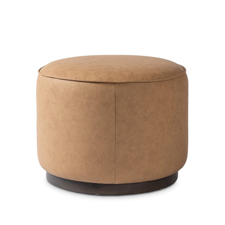 Sinclair Round Ottoman - Maestro Camel - 106074-026_1