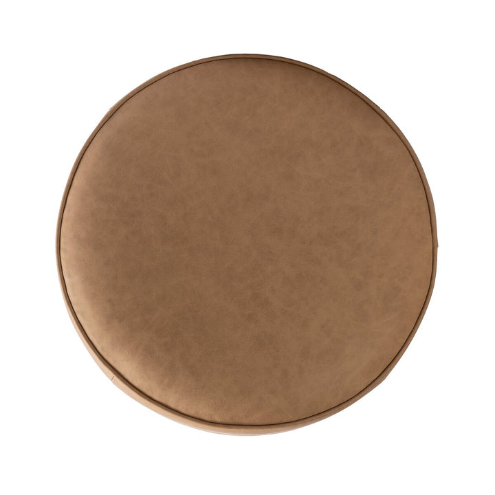 Sinclair Round Ottoman - Maestro Camel - 106074-026_7