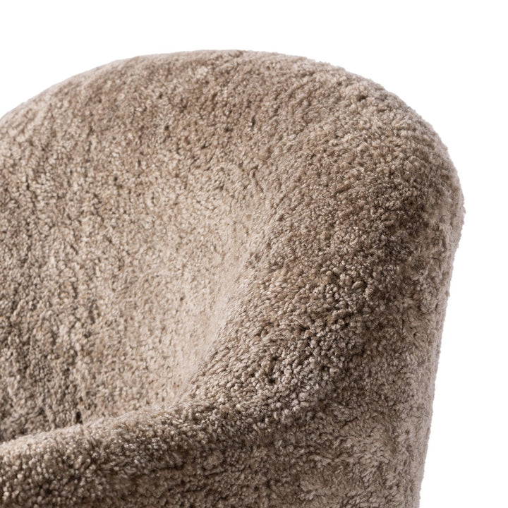 Aurora Swivel Chair - Taupe Shearling - 106102-038_6