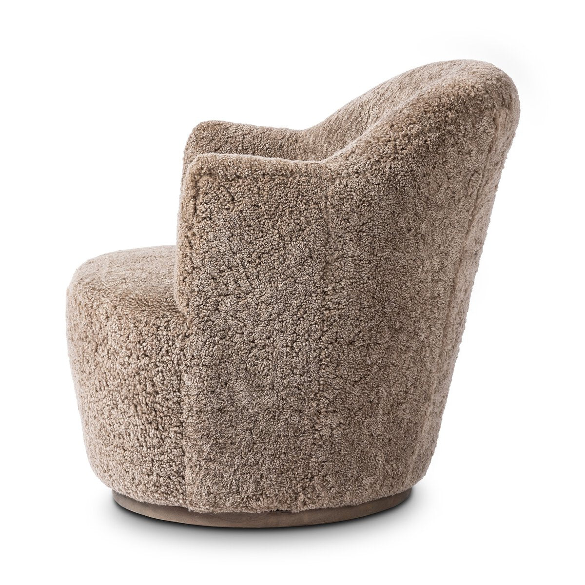 Aurora Swivel Chair - Taupe Shearling - 106102-038_3
