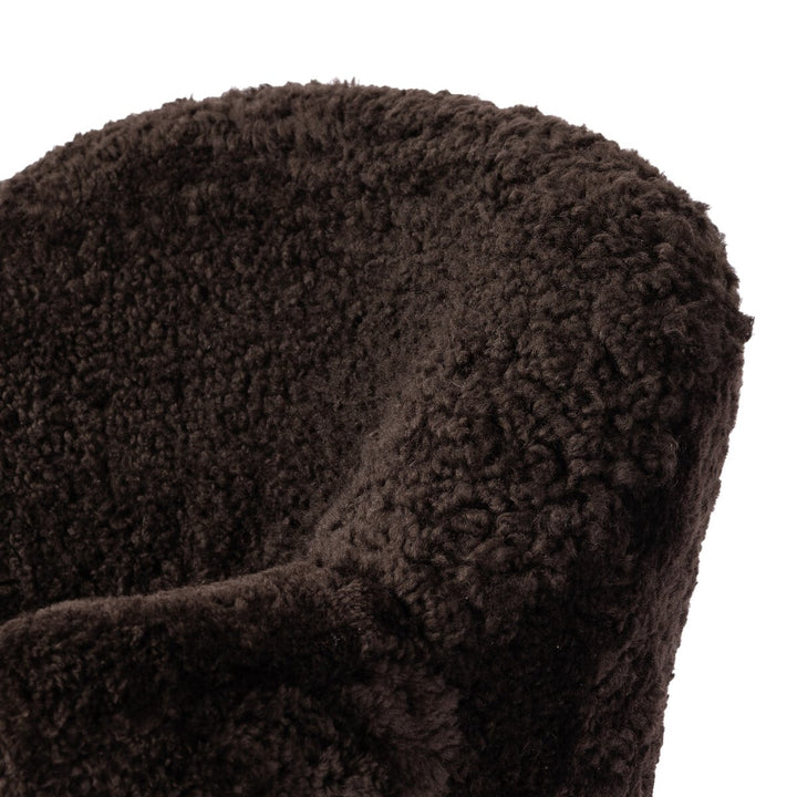 Aurora Swivel Chair - Cocoa Shearling - 106102-044_6
