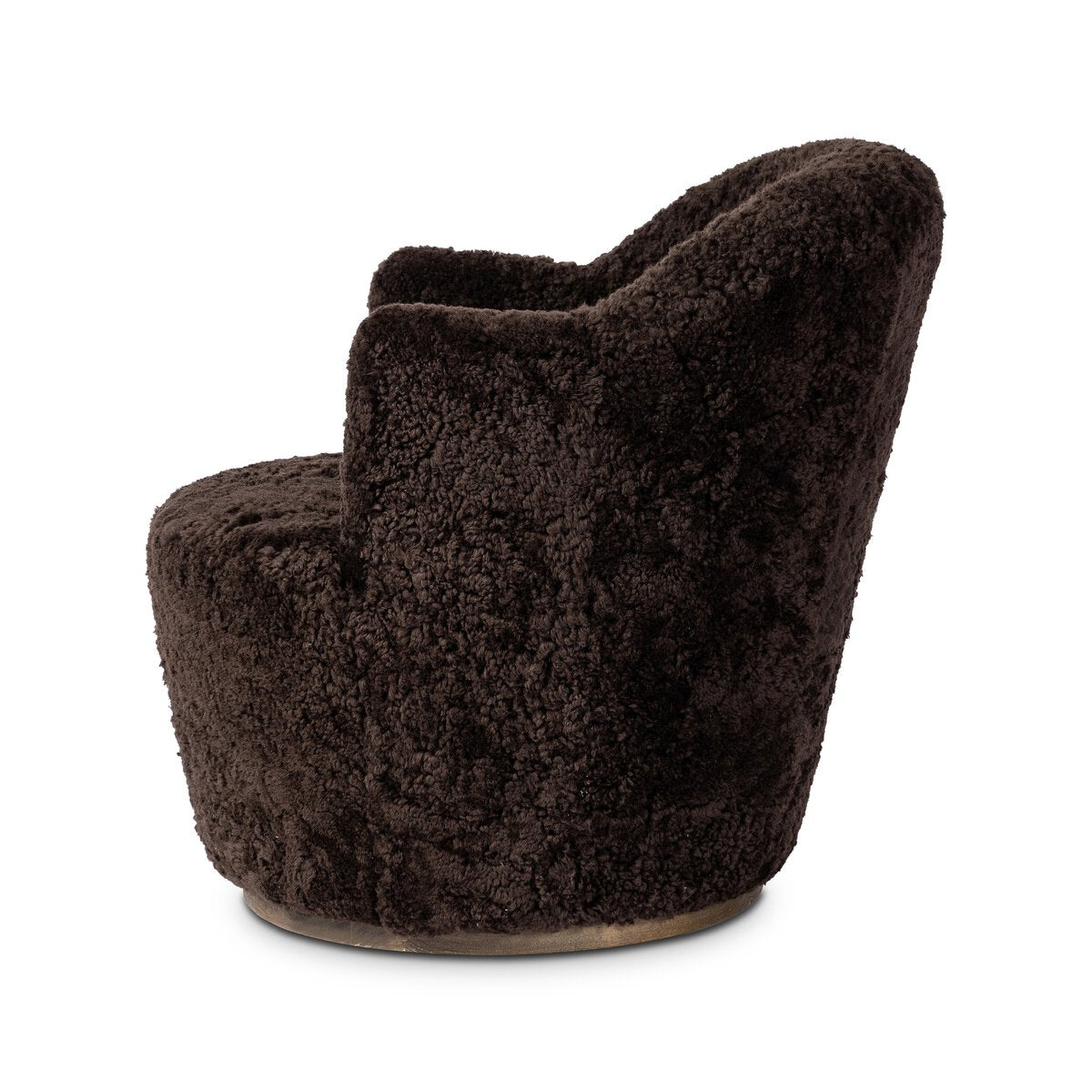 Aurora Swivel Chair - Cocoa Shearling - 106102-044_3