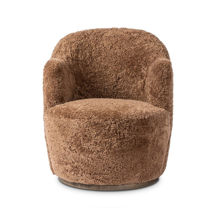 Aurora Swivel Chair - Amber Shearling - 106102-045_1