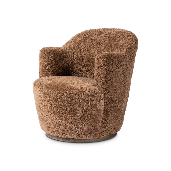 Aurora Swivel Chair - Amber Shearling - 106102-045_2