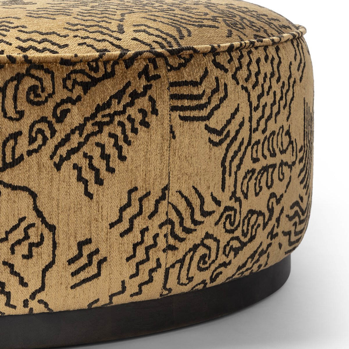 Sinclair Large Round Ottoman - Balkan Ochre - 106119-021_6