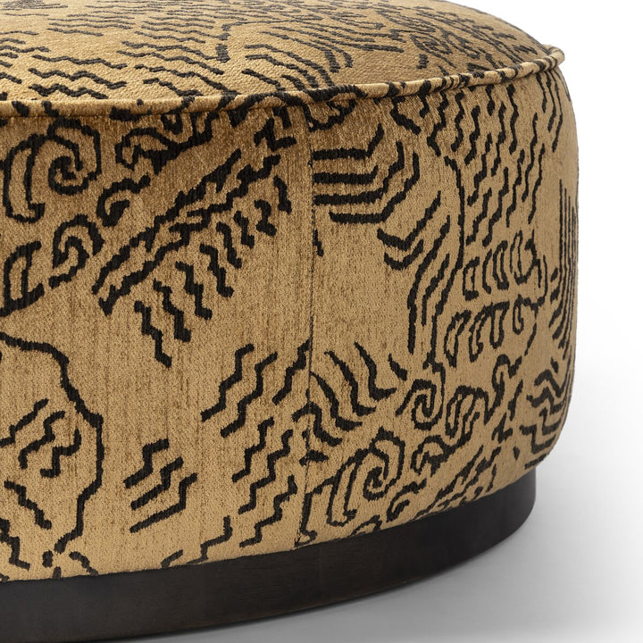 Sinclair Large Round Ottoman - Balkan Ochre - 106119-021_6