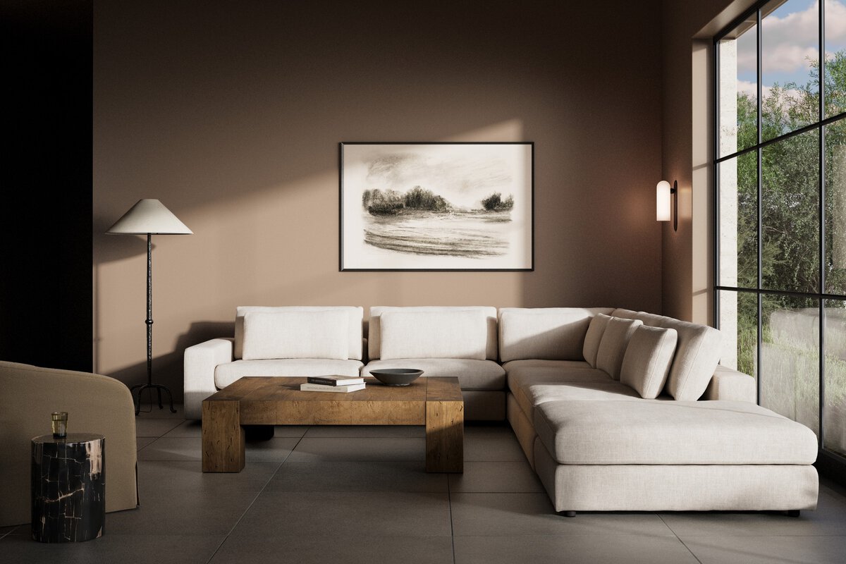 Bloor 5-Piece Sectional - Essence Natural - Laf Sofa W/ Ottoman - 106157-005_7