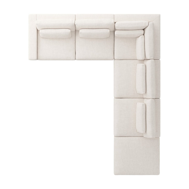 Bloor 5-Piece Sectional - Essence Natural - Laf Sofa W/ Ottoman - 106157-005_6