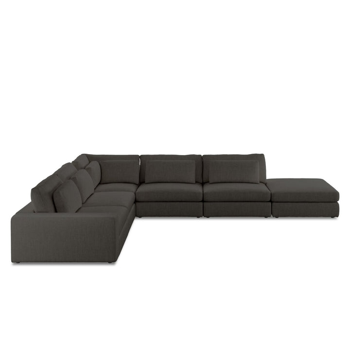 Bloor 5-Piece Sectional - Landale Charcoal - Laf Sofa W/ Ottoman - 106157-008_3